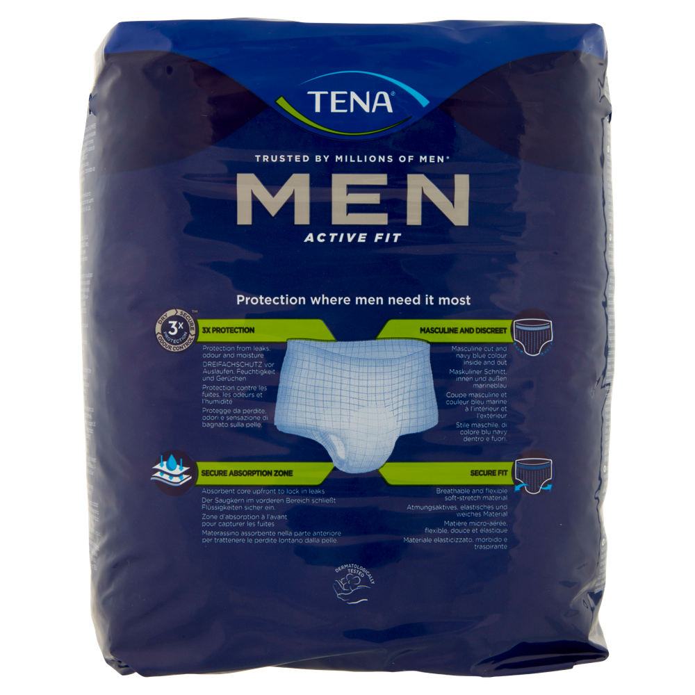 TENA Men Active Fit Livello 1  Assorbenti per incontinenza - Uomini - TENA  Web Shop