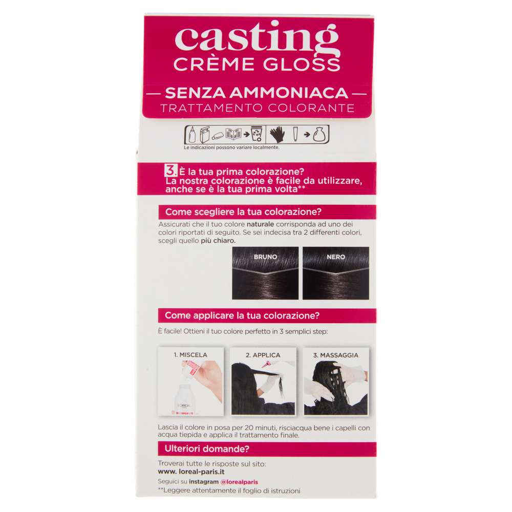 Colorazione Per Capelli 200 Nero Ebano Casting L'oreal Paris - Foto 3