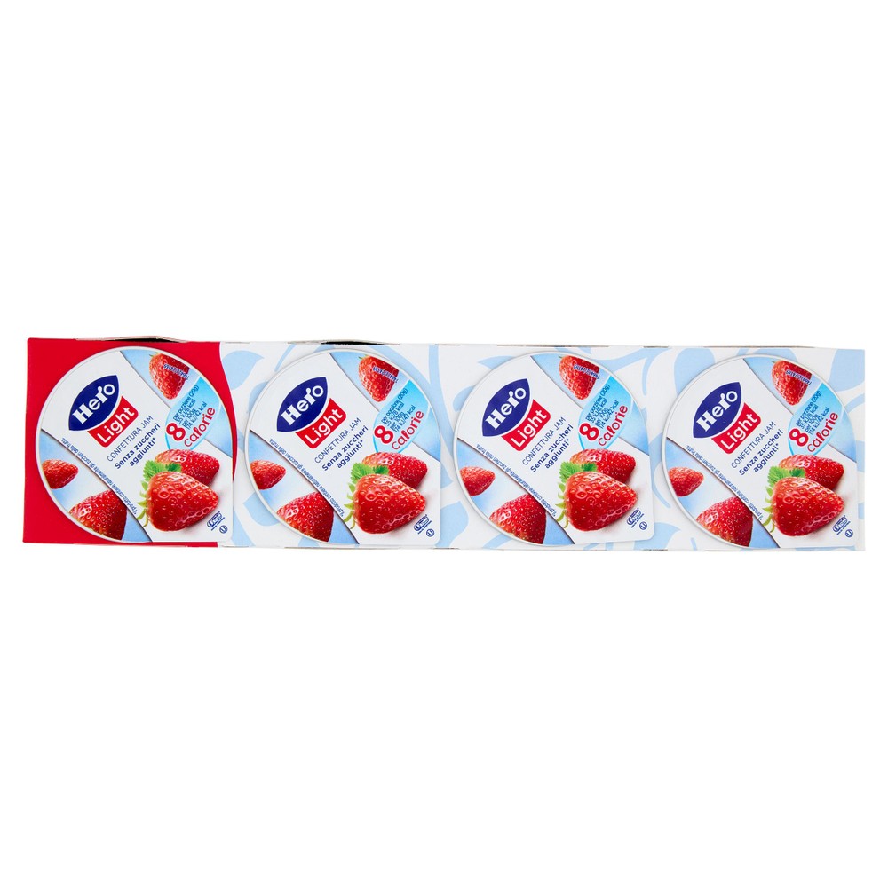 Confettura Fragole Light Monoporzione Con Edulcorante 4x20g Hero - Foto 1