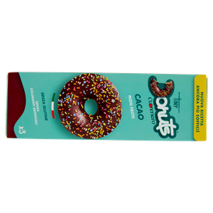 Ciambelle Tiny Donuts Al Cacao Con Glassa Colorata 3x37g Cuorenero - Foto 3
