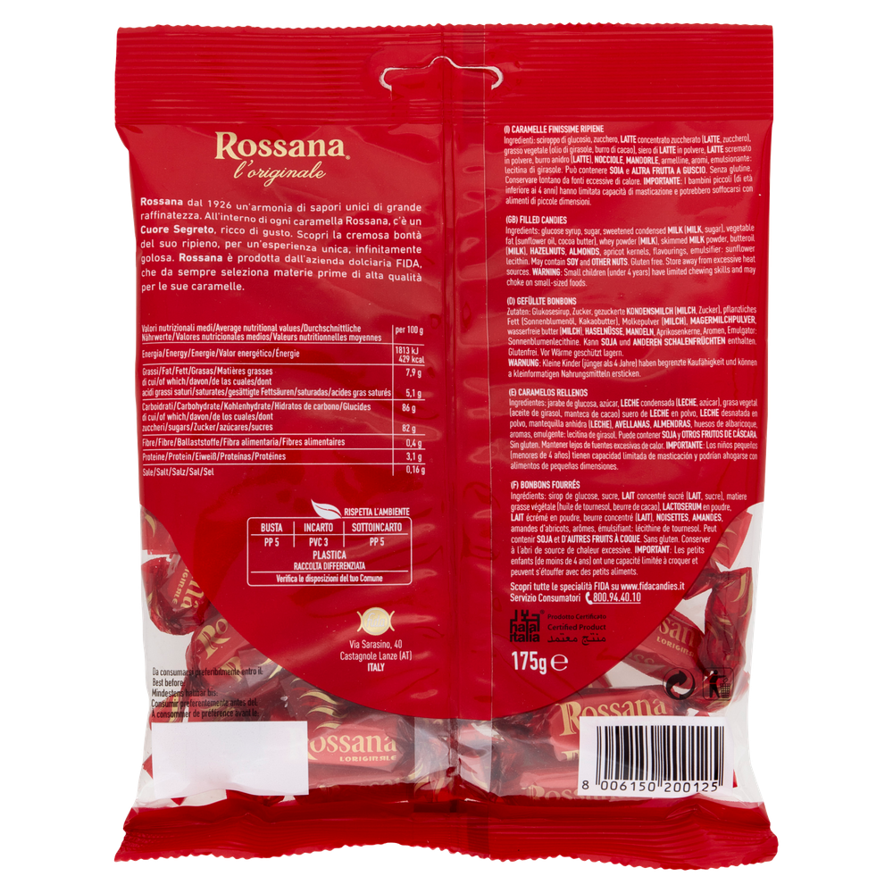 Caramelle Rossana L'originale Ripiene Fida - Foto 3