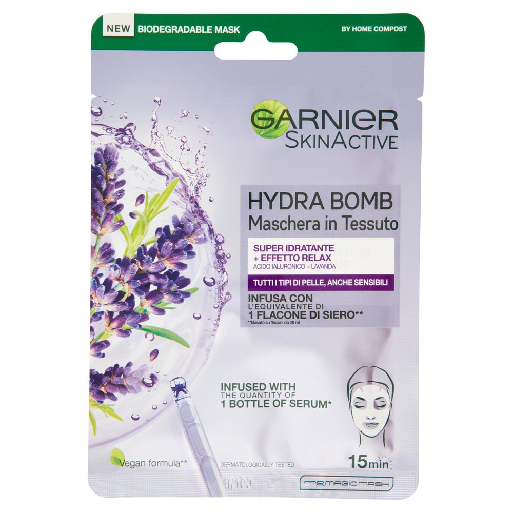 Maschera Viso Relax Lavanda Garnier - Foto 1