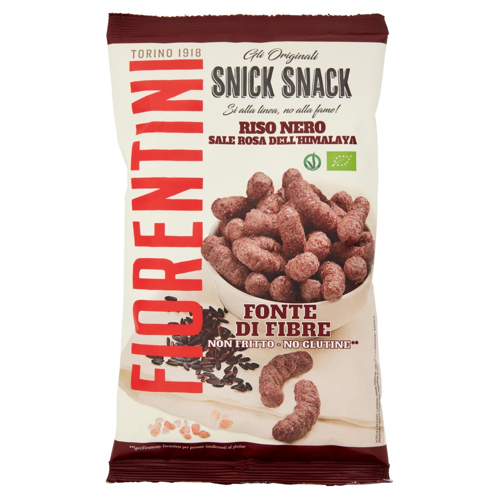 Cornetti Al Riso Bio Snick Snack Con Riso Nero Fiorentini - Foto 1