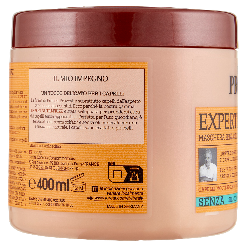 Maschera Capelli Nutri Frizz Provost - Foto 2