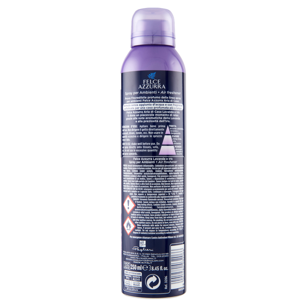 Deodorante Per Ambiente  Spray Lavanda Aria Di Casa Felce Azzurra - Foto 3