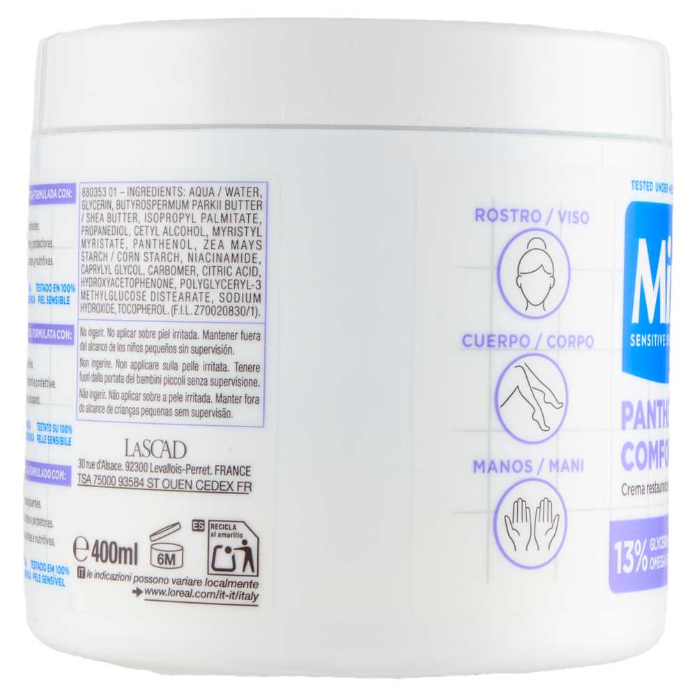 Crema Corpo Panthenol Vaso Mixa - Foto 2