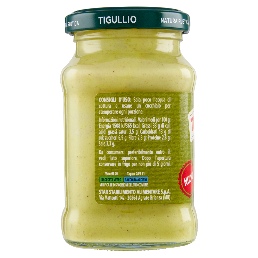 Pesto Di Ricotta E Pistacchio Senza Glutine Tigullio - Foto 2
