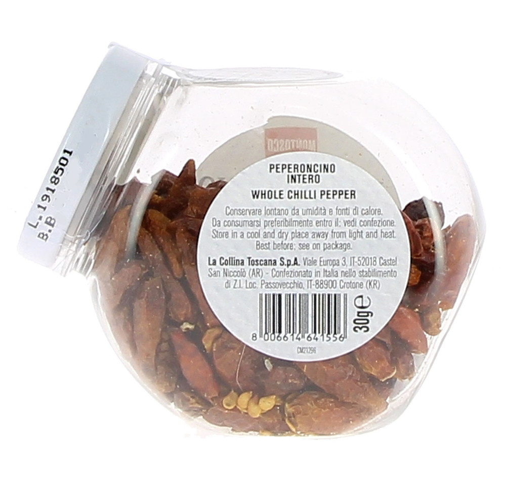 Cookie Peperoncino Intero Montosco Vaso Pet