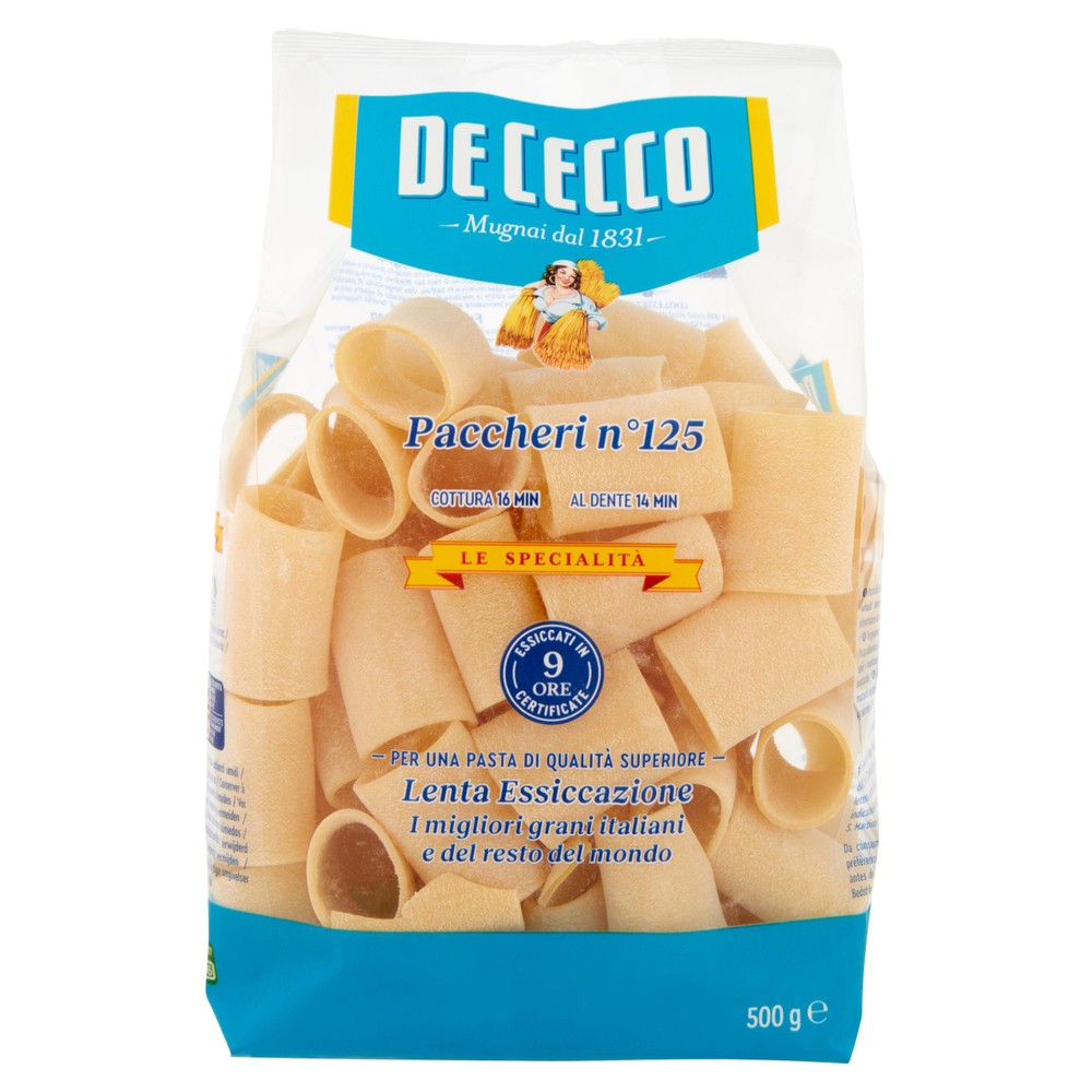 Pasta Paccheri Le Specialita' N.125 De Cecco - Foto 1