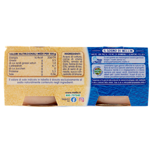Omogeneizzato Carne Dal 4° Mese Di Vitello 2x80g Mellin - Foto 3