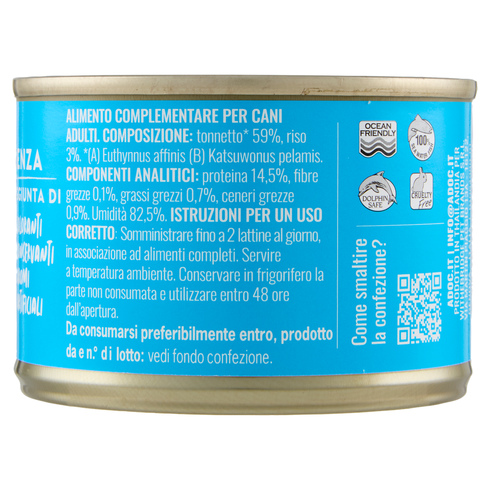 Alimento Umido Per Cani Naturally Premium Trancetti Di Tonnetto Adoc - Foto 2