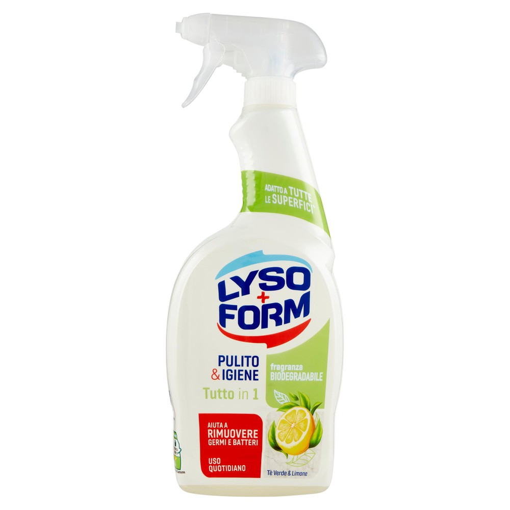 Detergente Multisuperficie Tuttoin1 Spray The Verde E Limone Lysoform - Foto 1