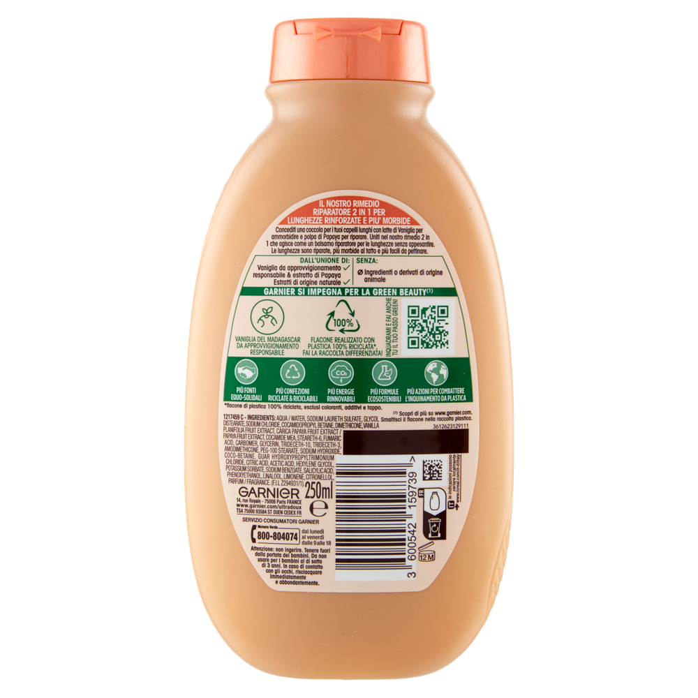 Shampoo Vaniglia E Papaya Ultradolce Garnier - Foto 3