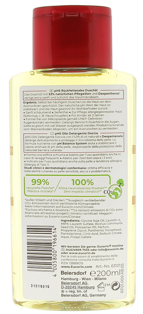Olio  Detergente Doccia Ph5 Eucerin Ml.200 - Foto 2