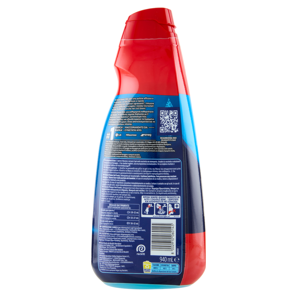 Power Gel Detersivo Liquido Per Lavastoviglie Fresh 42 Lavaggi Finish - Foto 3
