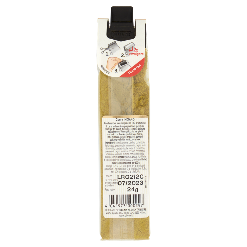 Curry Indiano Medio Piccante A Base Di Spezie Ed Erbe Aromatiche Ubena - Foto 3