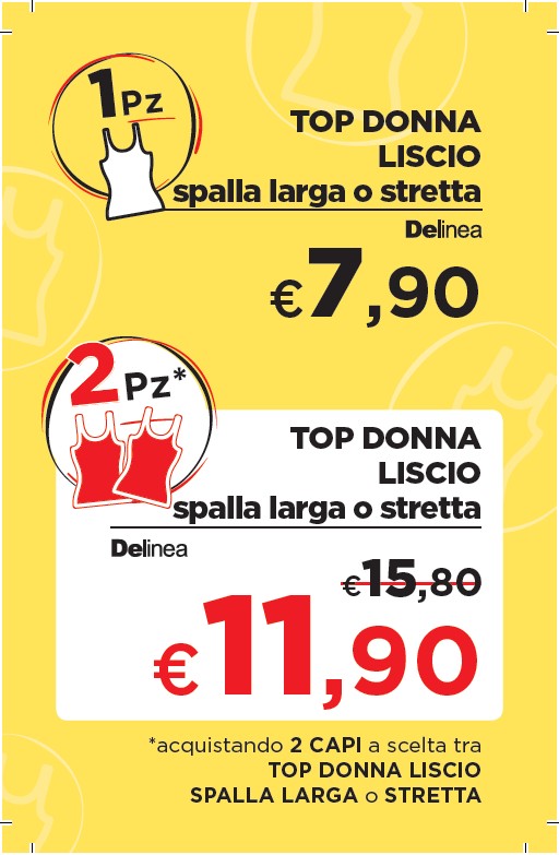 Maglia Donna Intima Spalla Larga 5 Bianco Delinea - Foto 2