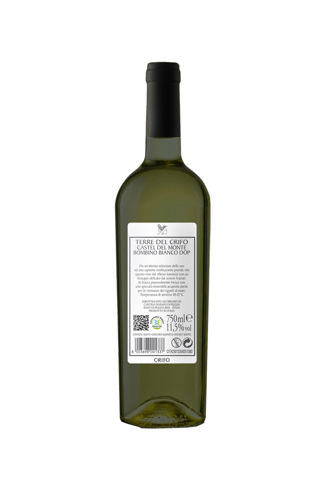 Vino Bombino Bianco Dop Crifo Castel Del Monte - Foto 2