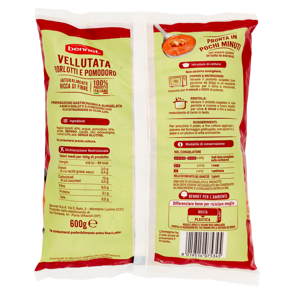 Vellutata Di Borlotti E Pomodoro Bennet - Foto 3