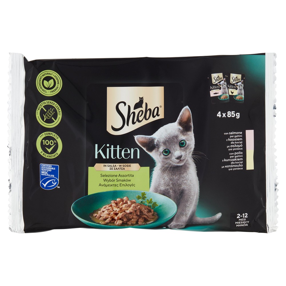 Selezione Cibo Umido Per Gatti Kitten Sheba Selezione Conf. Da 4 - Foto 1