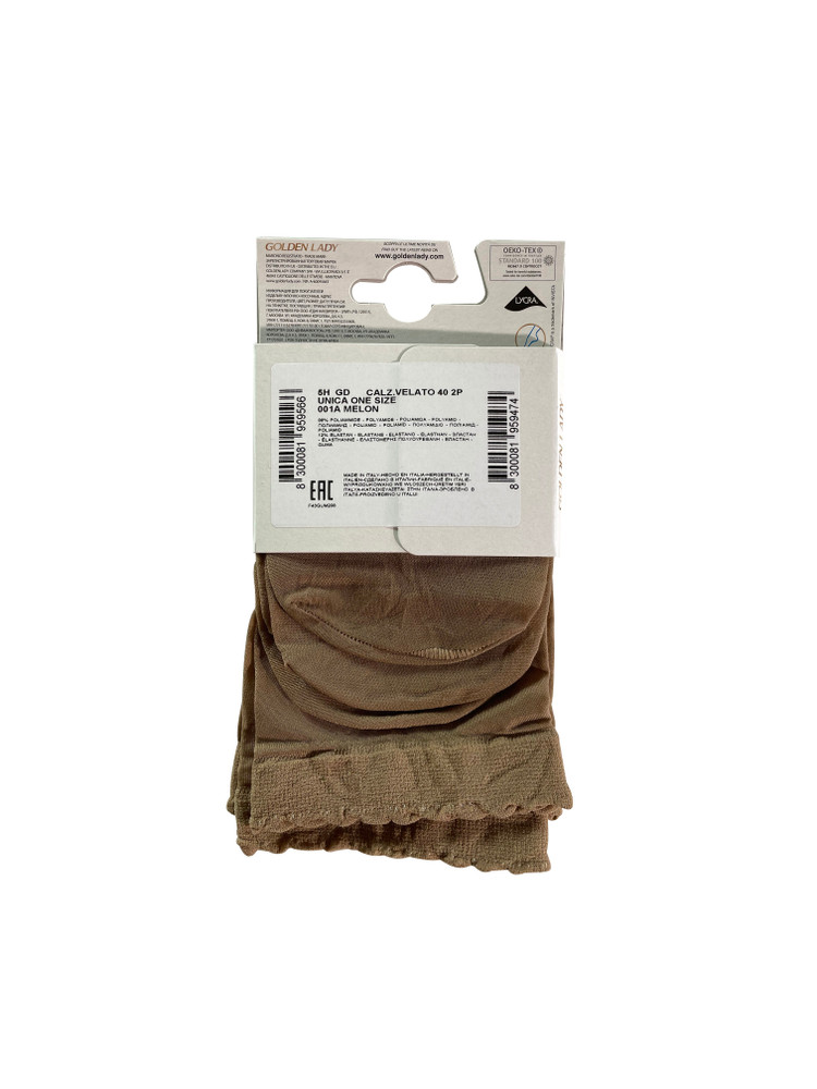 Calzini Velati Donna Tg Unica Melon 40 Denari Conf Da 2 Golden Lady - Foto 2