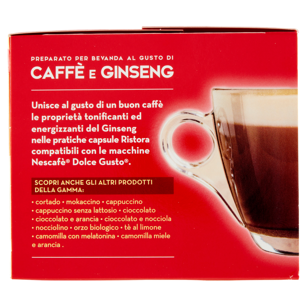 Capsule Caffè E Ginseng Compatibili Nescafé Dolce Gusto 10pz Ristora - Foto 2