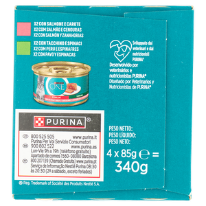Alimento Umido Gatto Bifensis Tacchino Salmone Purina One Conf.Da 4 - Foto 2