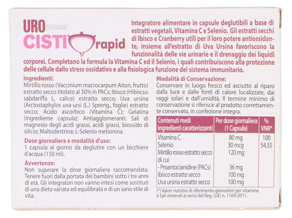 Pool Pharma Urogermin Cisti Rapid Capsule - Foto 3