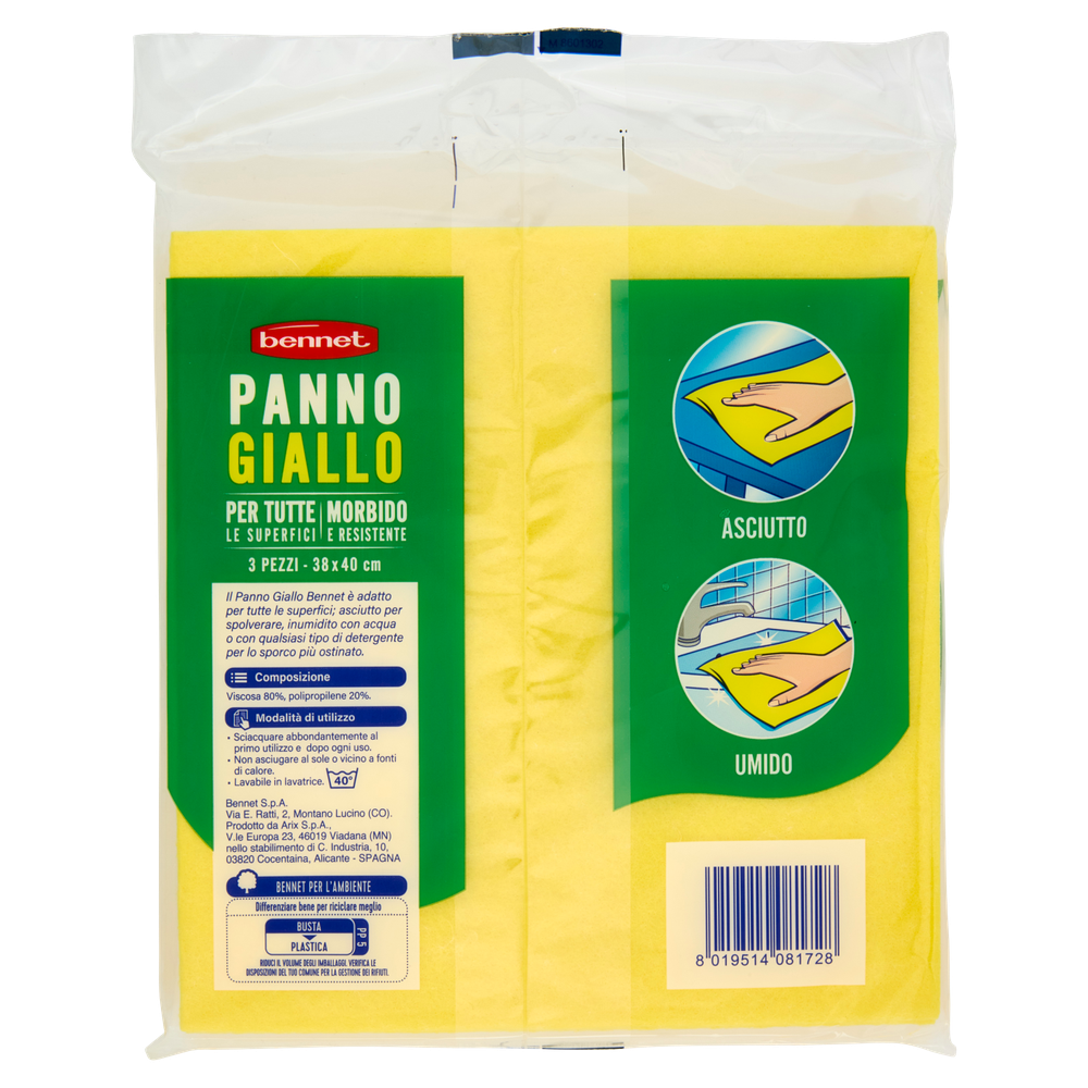 Panno Giallo Bennet - Foto 3