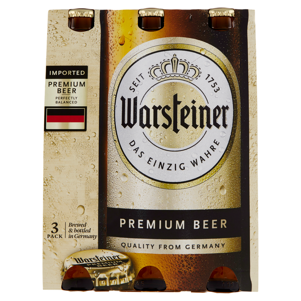 Birra Warsteiner 3 Bottiglie Da Cl.33 - Foto 3