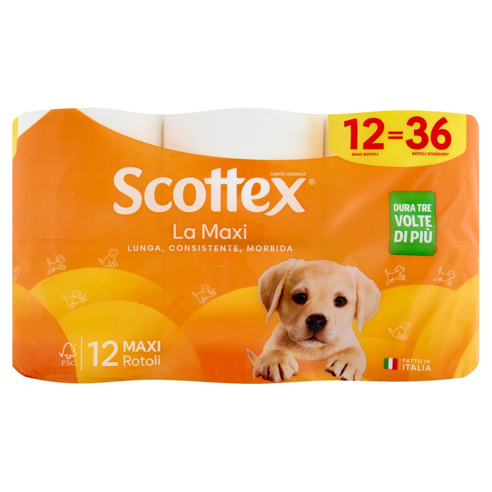 La Maxi Carta Igienica 12 Pz Scottex - Foto 1