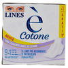 Assorbenti Con Ali In Cotone Lines E' Conf. Da 9+1