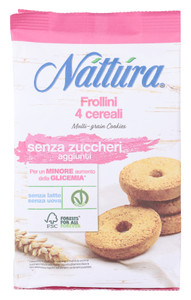 Nattura Frollini 4 Cereali Senza Zucchero - Foto 1