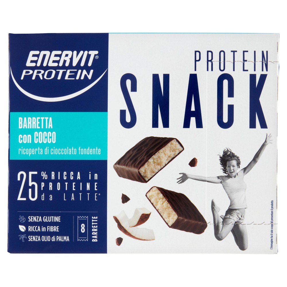 Barrette Snack Con Cocco E Cioccolato Fondente Enervit Protein