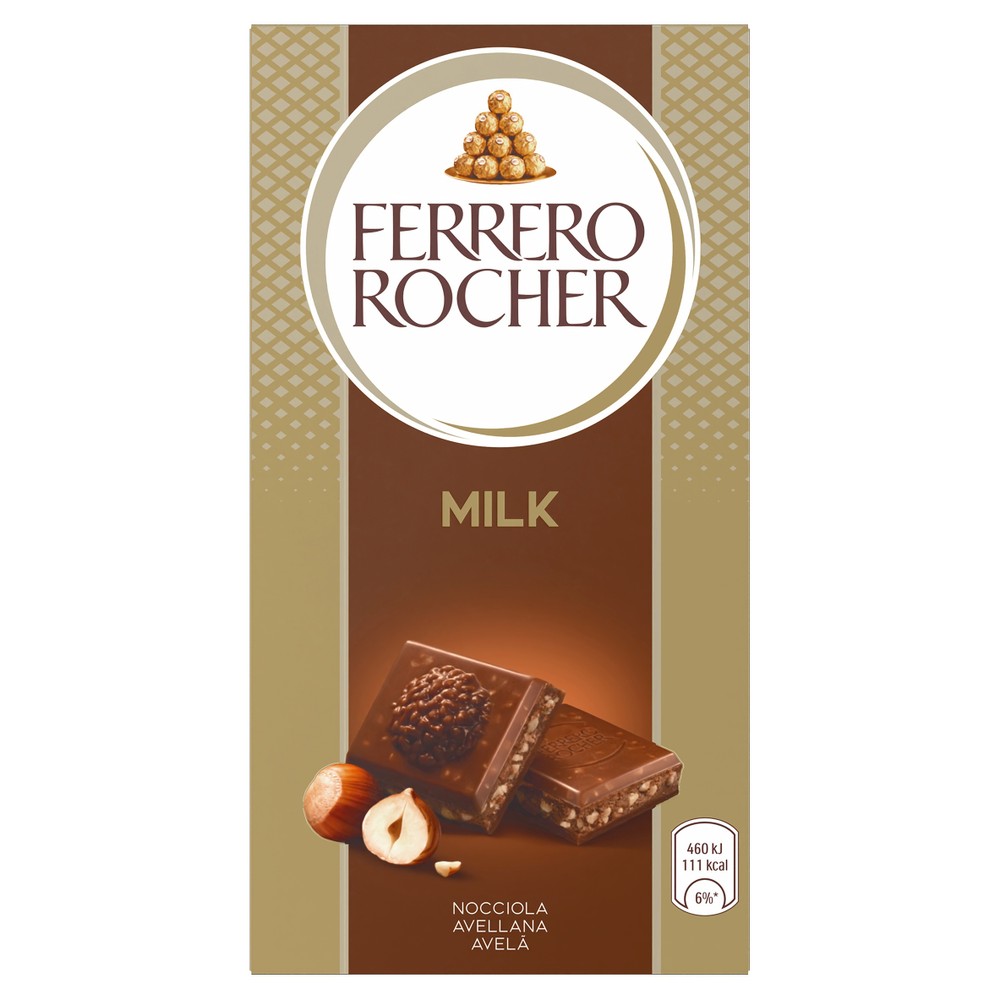 Tavoletta Di Cioccolato Al Latte Original Con Nocciola Ferrero Rocher - Foto 1