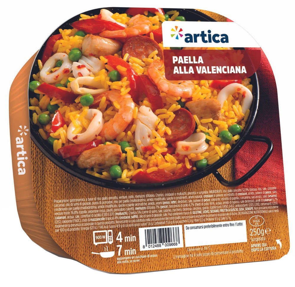 Paella Alla Valenciana Microondabile Monoporzione Artica - Foto 1