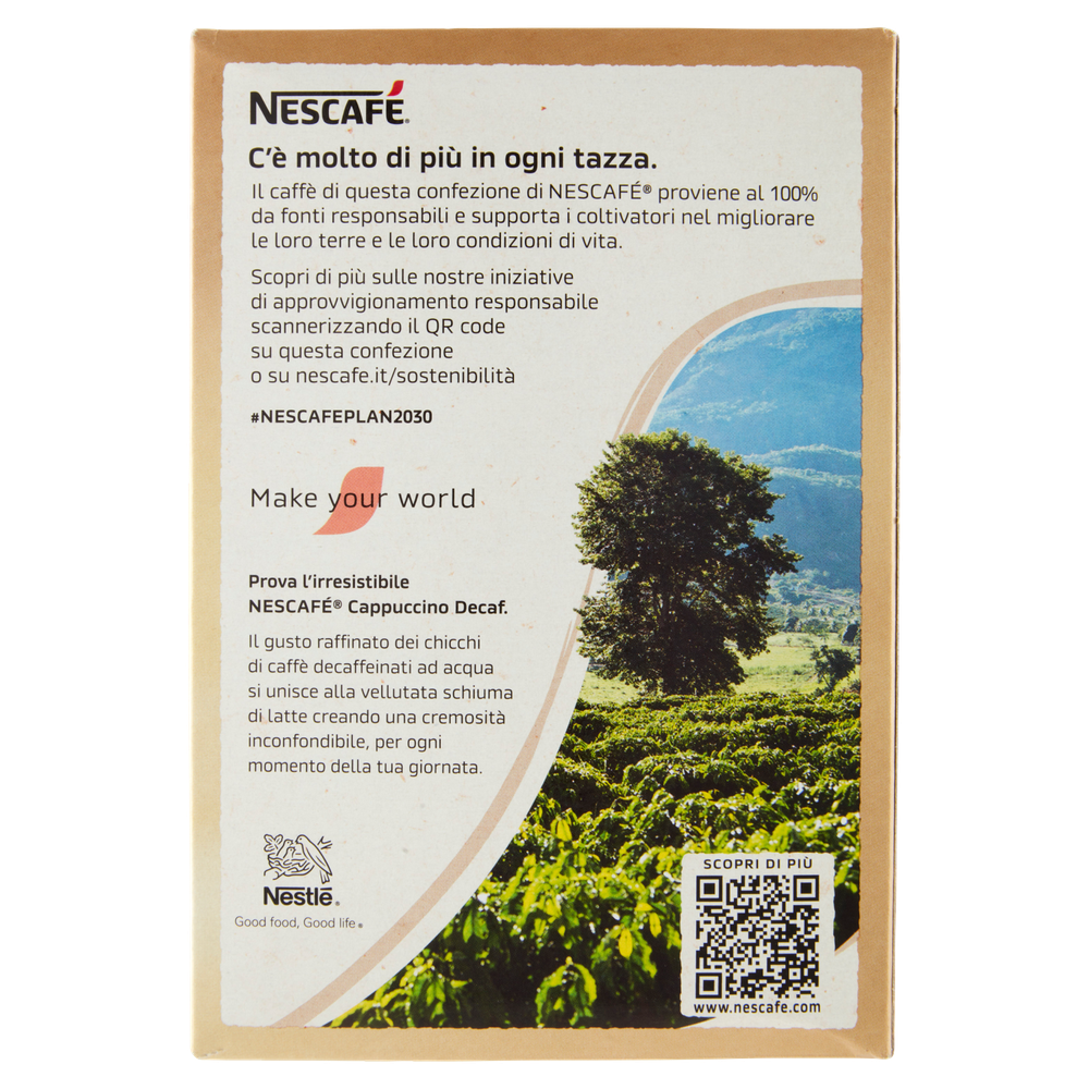 Cappuccino Solubile Decaffeinato Cremoso 10x12,5g Bustine Nescafé - Foto 3