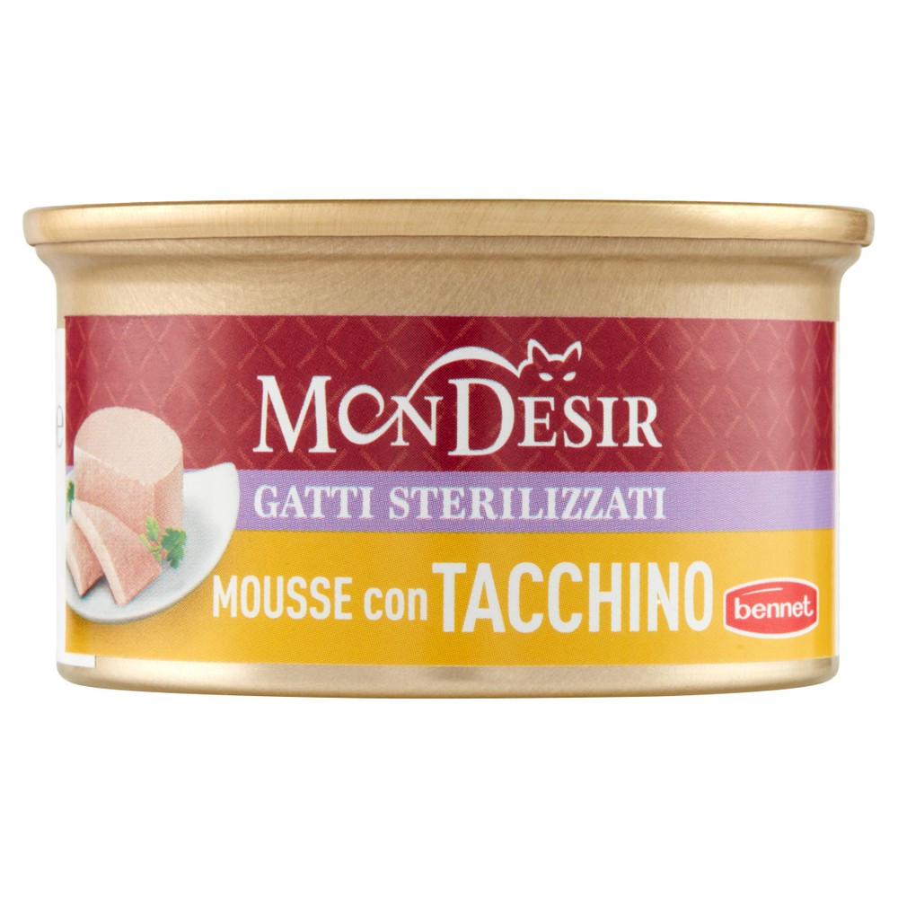 Mousse Gatti Sterilizzato Tacchino Mon Desir Bennet - Foto 1
