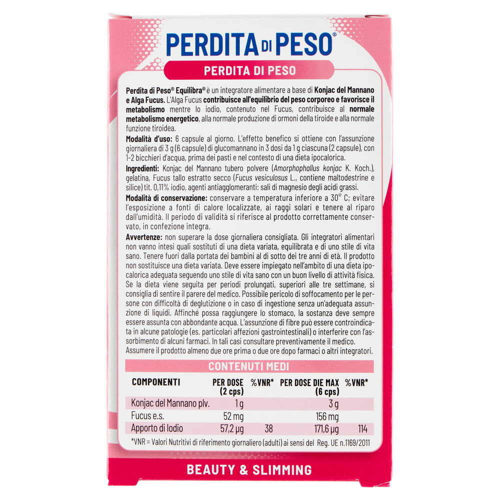 Perdita Di Peso Equilibra Equilibra 60 Capsule - Foto 3