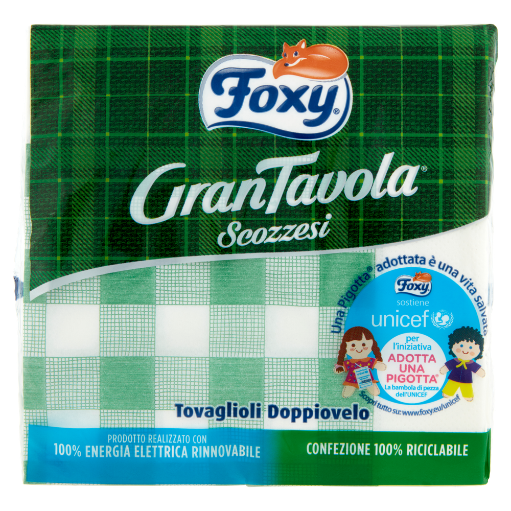 Tovaglioli Scozzesi Gran Tavola Foxy 2v, 33x33, 42 Pz - Foto 1