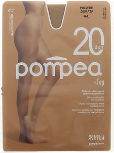 Top 20 Collant Tg 4 Polvere Dorata 20 Denari Pompea - Foto 1