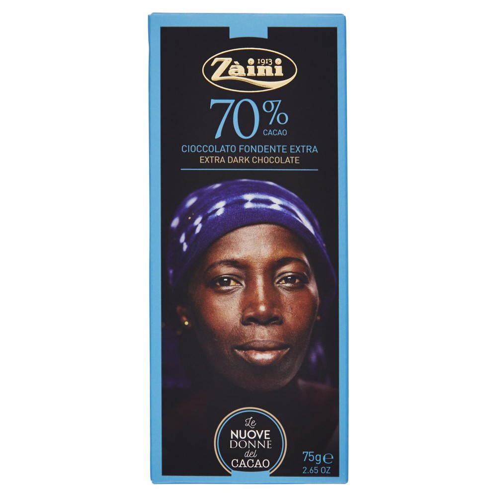 Tavoletta Cioccolato Fondente 70% Zaini