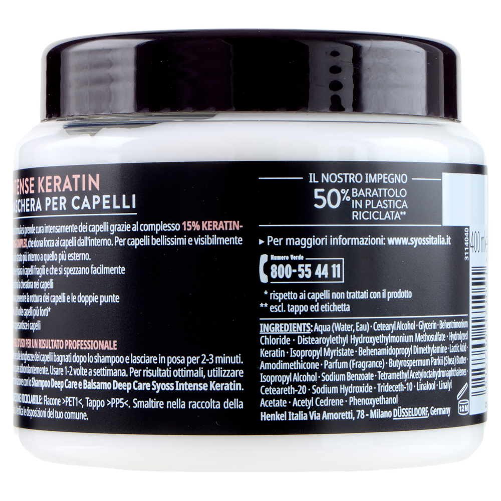 Maschera Capelli Keratine Syoss - Foto 3