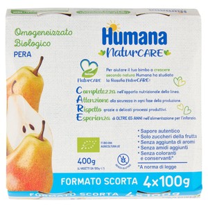 Omogeniezzato Pera Biologica 4x100g Humana - Foto 1