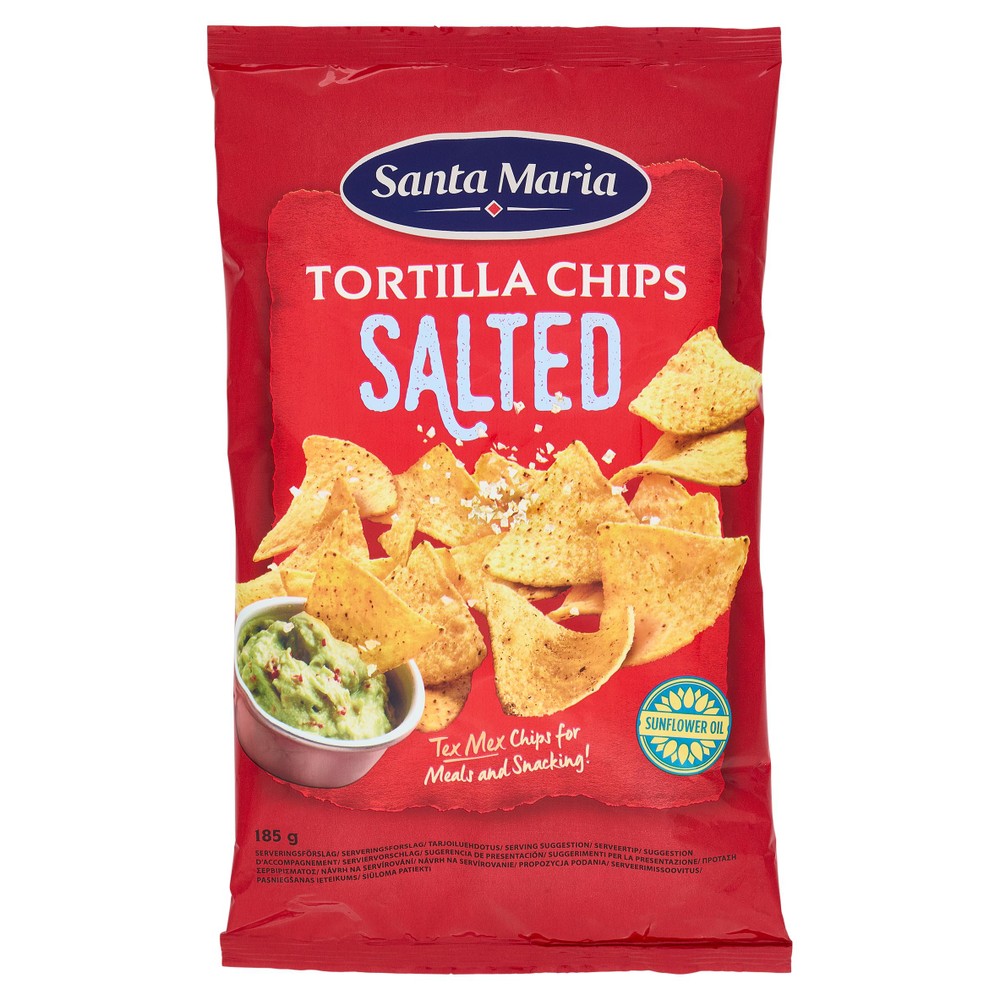 Patatine Tortilla Chips Croccanti Salate Santa Maria - Foto 1