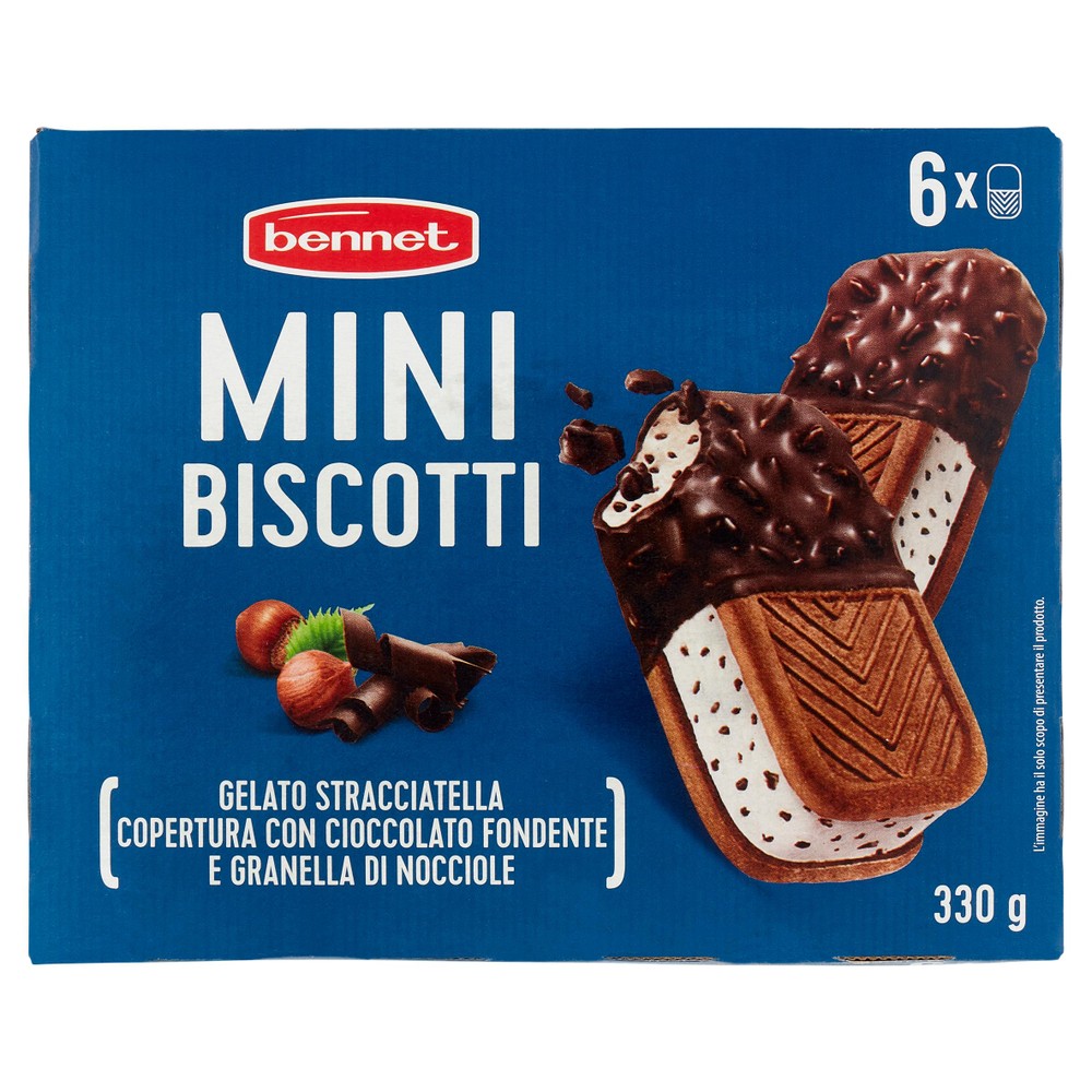 6 Mini Biscotti Ricoperti Bennet