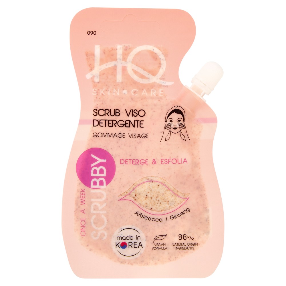 Scrub Viso Detergente Once A Week Scrubby Albicocca - Ginseng 15 Ml Hq - Foto 1