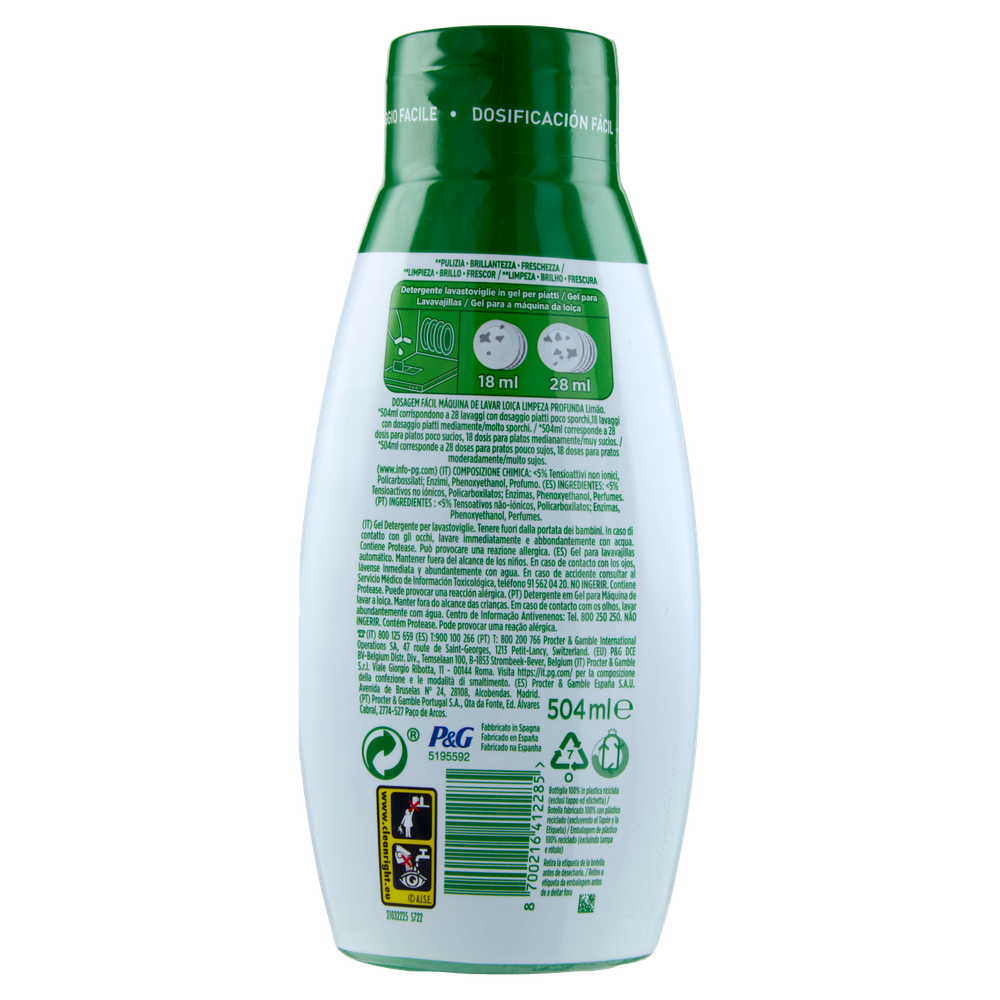 Fairy Platinum Gel Fairy Clean 28 Dosi - Foto 3