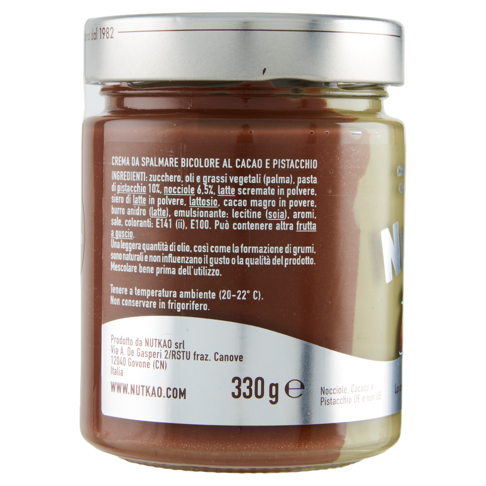 Crema Spalmabile Bicolore Al Cacao E Pistacchio Nutkao - Foto 2