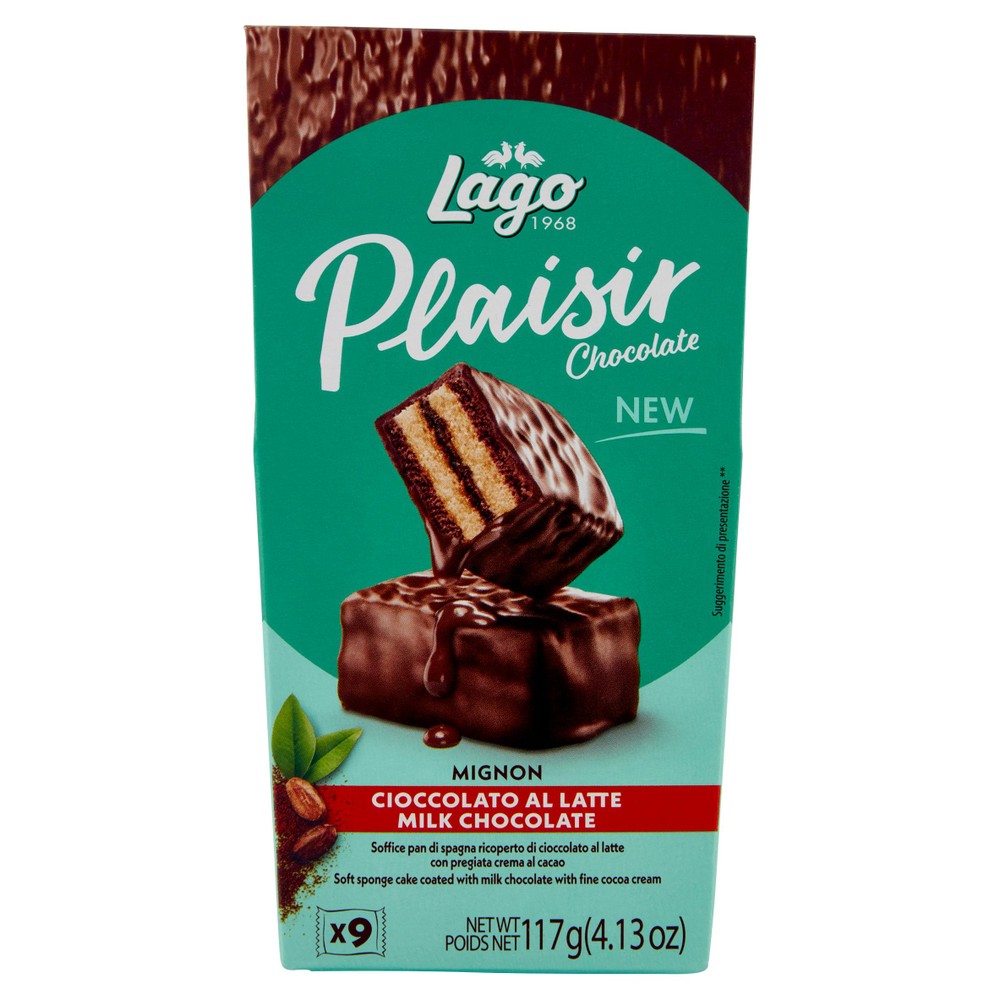 Tortini Plaisir Chocolate Mignon Con Cioccolato Al Latte 9x13g Lago - Foto 1